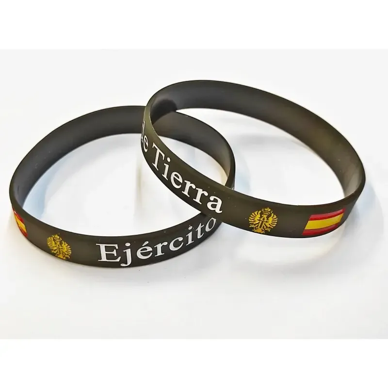 Pulsera Goma Silicona Ejército de Tierra