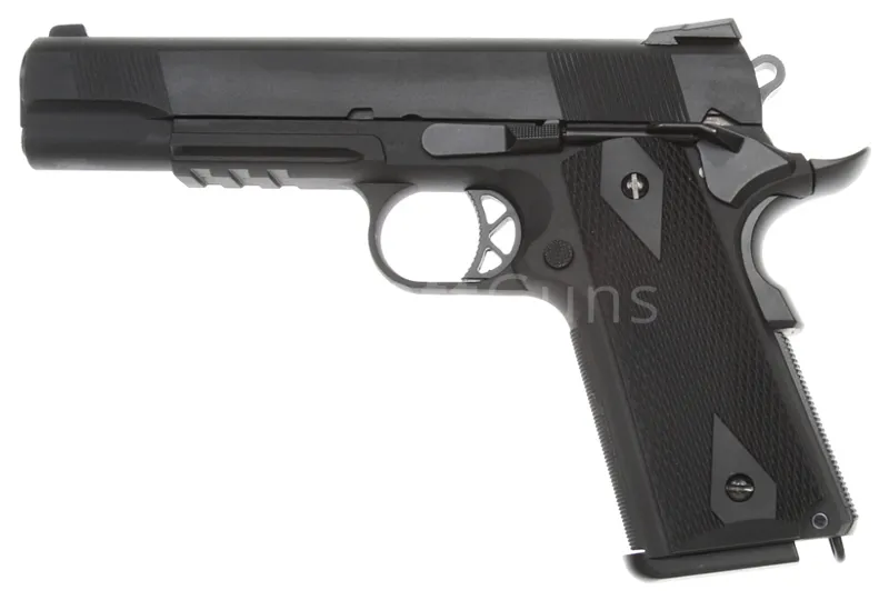 WE Airsoft Colt M1911,, RIS,, WE · Negro