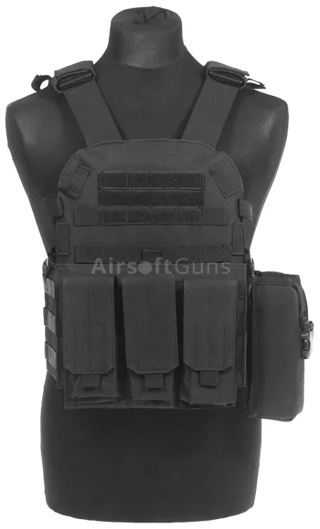 ACM Airsoft Nosič Plátů Modular, Černý, ACM
