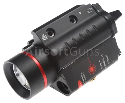 Celokovová Taktická Svítilna M7P, LED, Laser, Černá, ACM - ACM Airsoft