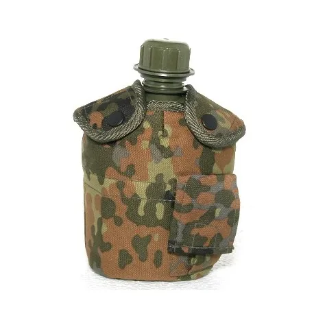 Water Bottle with Cup, Pouch · Flecktarn