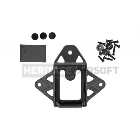 Plaque Fixation Ajourée NVG · Negro