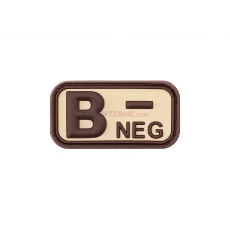 Patch PVC Groupe Sanguin B · Tan / FDE