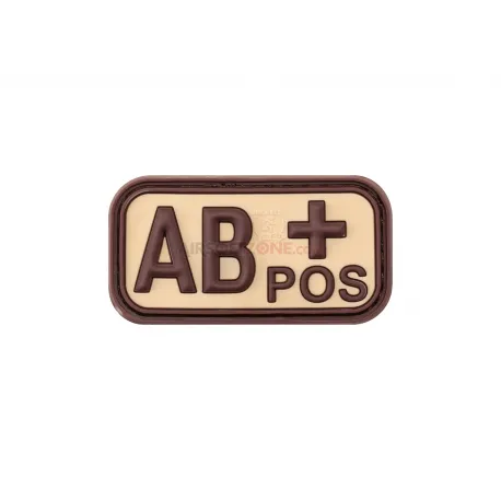 Patch PVC Groupe Sanguin AB+ · Tan / FDE