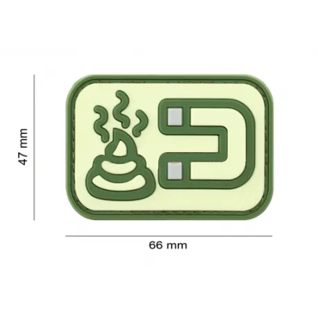 Patch PVC Aimant à Merde · Verde / OD