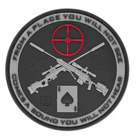 Patch PVC Sniper · Negro