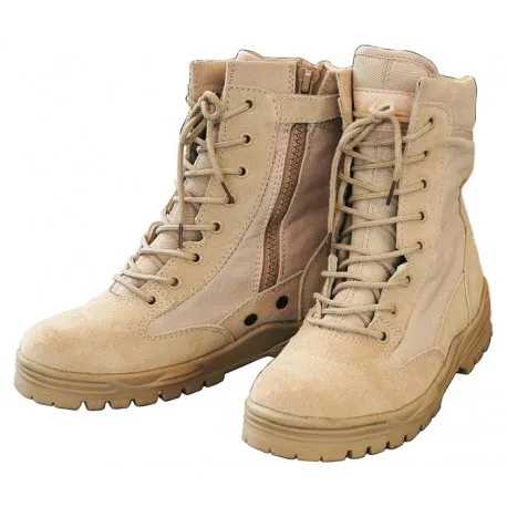 Patriot Boots with Zip · Tan / FDE