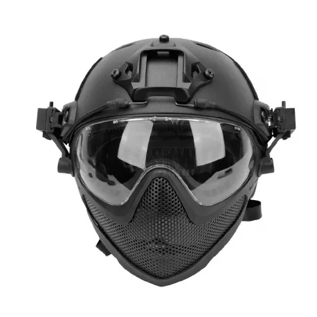 Masque + Casque Complet · Negro