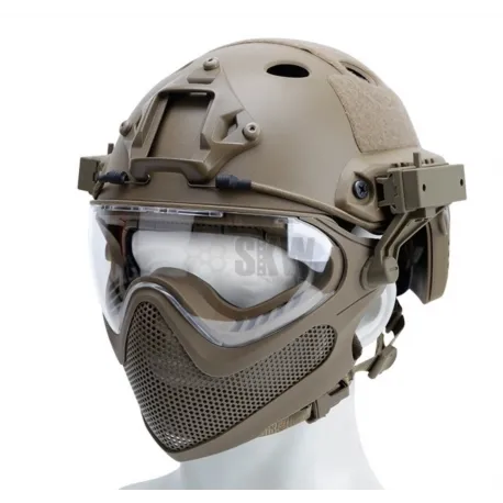 Masque + Casque Complet · Negro