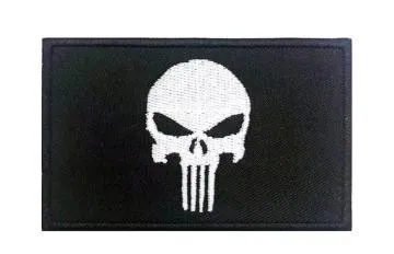 Nášivka Punisher - Černý - TCX