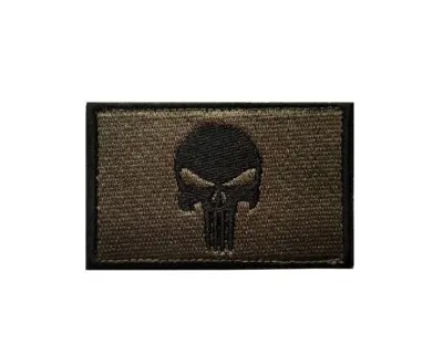 Nášivka Punisher - Zelený - TCX