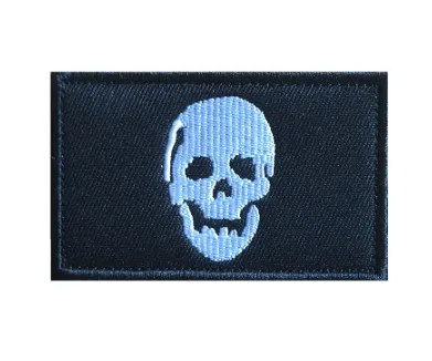 Nášivka SKULL - Černá - TCX