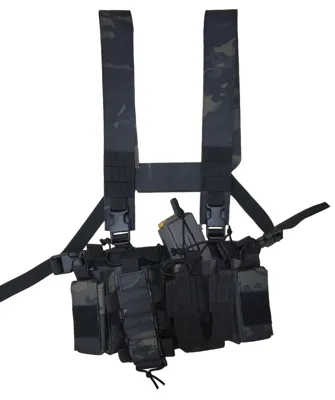 Taktická Vesta Chest Rig D3CR - Černý - TCX