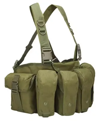 Taktický Chest Rig Pro AK47 / 74 Zásobníky - Zelený - TCX