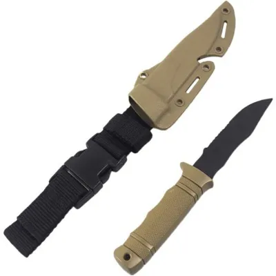 Cvičný Gumový Nůž S Pouzdrem 24cm - TCX
