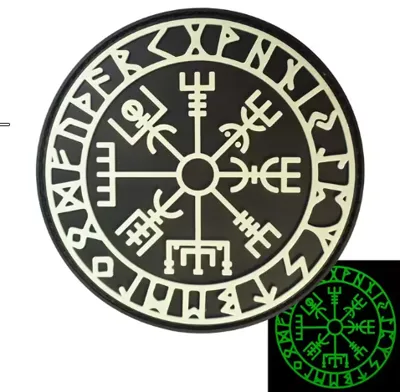 Nášivka Viking Shield Kulatá - Černobílá - TCX