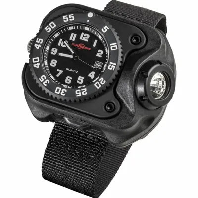 Taktická Zápěstní Nabíjecí Svítilna 2211, 300 lm S Hodinkami SF - SureFire