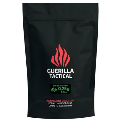 Airsoftové Kuličky BIO BB 0,25g 4000KS - Guerilla Tactical