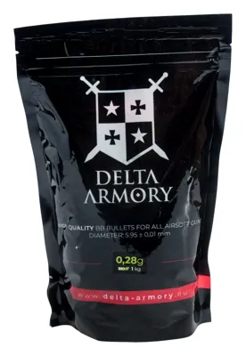 Airsoftové Kuličky 0,28g 3500KS - Bílé - Delta Armory