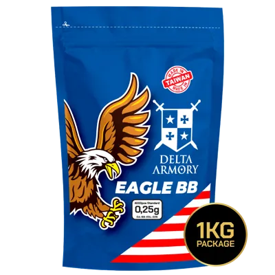 Airsoftové BB Kuličky EAGLE 0,25g 4000KS - Bílé - Delta Armory