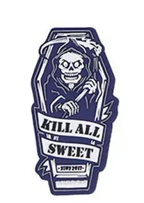 Nášivka Na Suchý Zip KILL ALL SWEET - Modro-Bílá - Emerson
