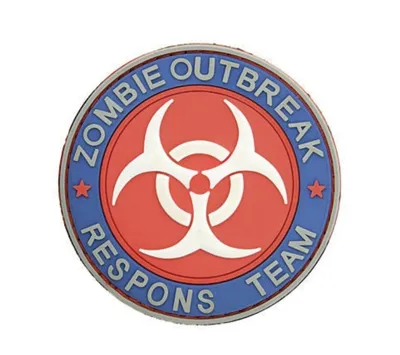 Zombie Outbreak Nášivka - Červená - Emerson