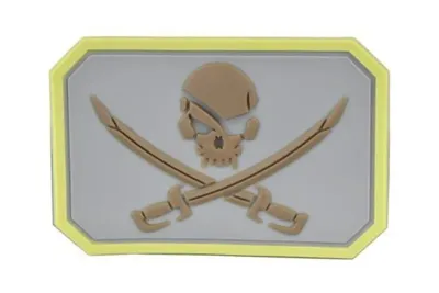 Nášivka Pirate SKULL - Béžová - Emerson