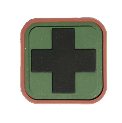 Nášivka MEDIC - Olivovo-Červená - Emerson