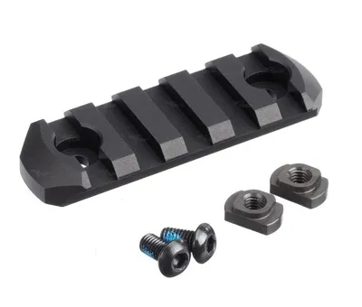 AA Kovová RIS Lišta Pro M-LOK, 5 Slots / 60 mm - Černá - Action Army