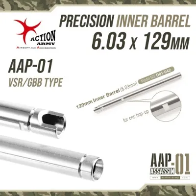 AA Precizní Vnitřní Hlaveň AAP-01, 6,03 mm - 129 mm - Action Army