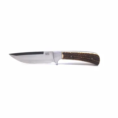 Lovecký Nůž LES Široký - 398 Materiál Držadla - Střenky Paroh - Mikov