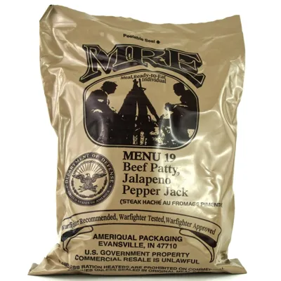 Mre Menu 19 Beef Patty,Jalapeno Pepper Jack - Originál US Army