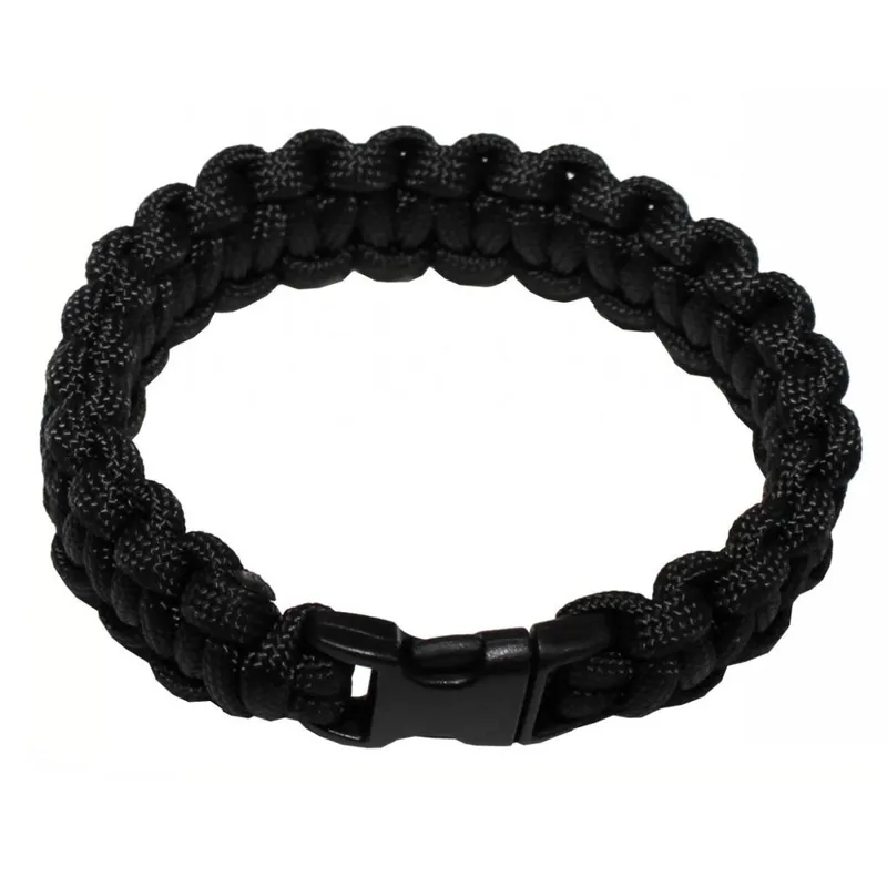 MFH Náramek Paracord - Černý