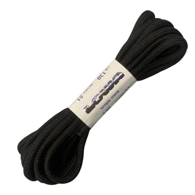 Tkaničky Do Bot 130cm Kulaté Černé - Lowa