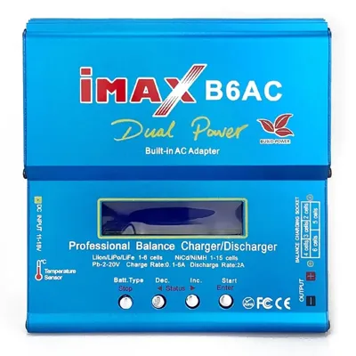 Mikroprocesorový Rychlonabíječ S Balancerem B6 AC 6A 80W Včetně Zdroje - Imax