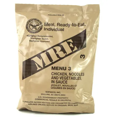 Mre Menu 3 Chicken,Noodles and Vegetables, in Sauce - Originál US Army
