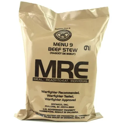 Mre Menu 9 Beef Stew - Originál US Army