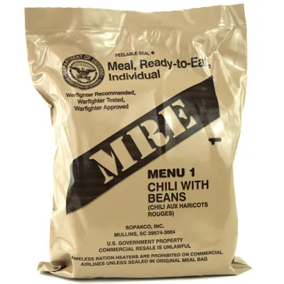 Mre Menu 1 Chili with Beans - Originál US Army