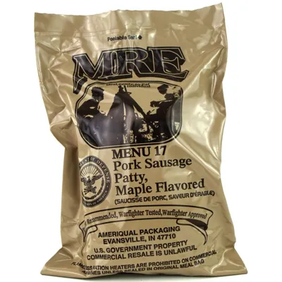 Mre Menu 17 Pork Sausage Patty, Maple Flavored - Originál US Army