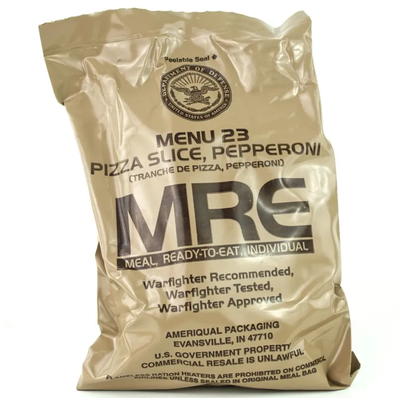 Originál US Army Mre Menu 23 Pizza Slice, Pepperoni