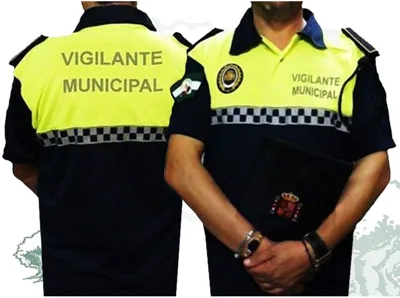 Polo Vigilante Municipal Manga Corta Damero Pecho