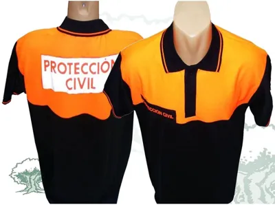 Polo Protección Civil Manga Corta Bicolor