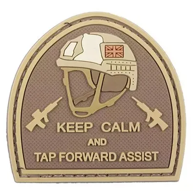 Nášivka Na Suchý Zip Keep Calm and Tap Forvard Assist (Plast 3D) - GFC Tactical