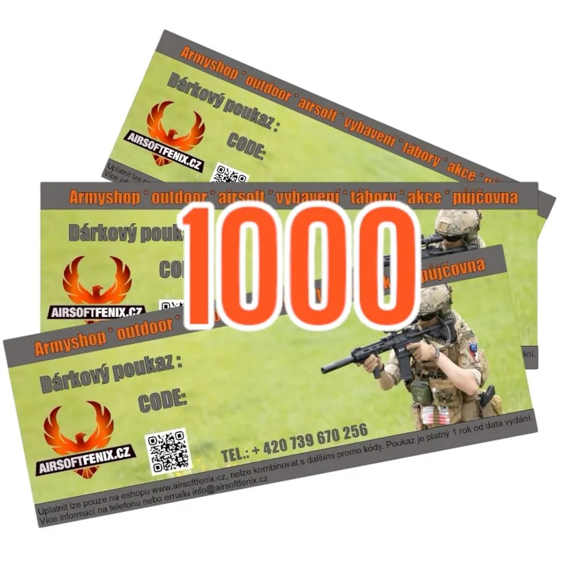 Airsoft Fénix Dárkový Poukaz 1000