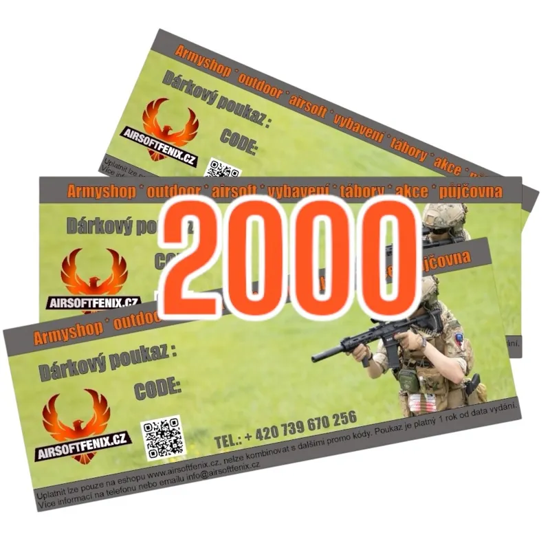 Airsoft Fénix Dárkový Poukaz 2000