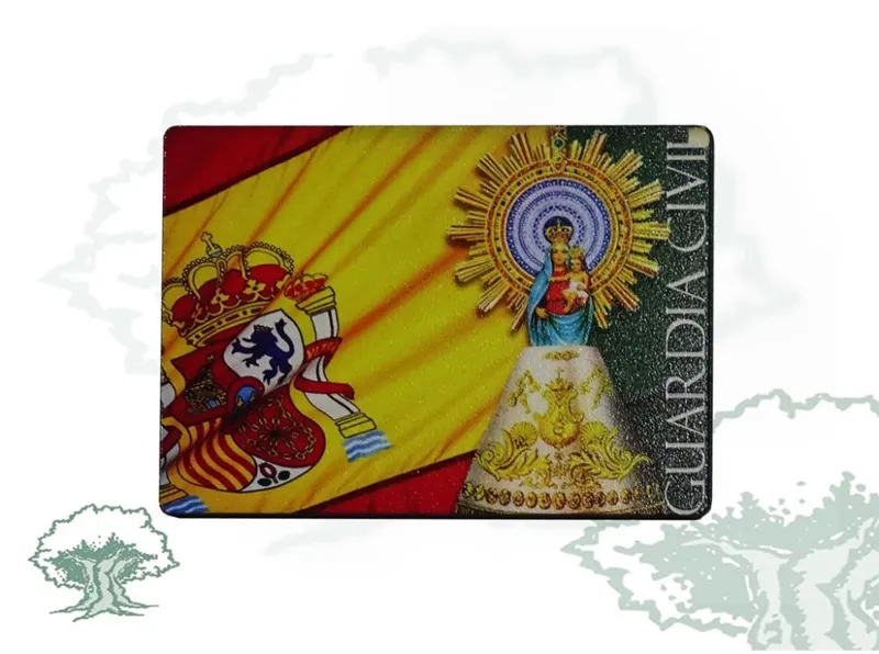 Imán Virgen del Pilar Rectangular