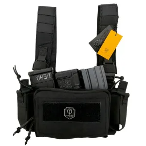 Vesta Micro Chest Rig MPC (Černý) - Tactical Gear - Conquer