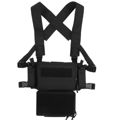 D3CRM Chest Rig – Taktická Vesta, Černá - Delta Armory