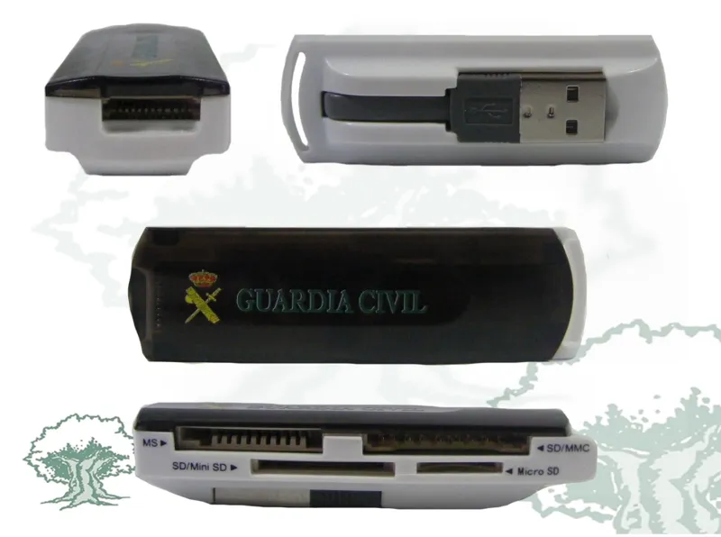 Lector Multitarjetas USB 2.0 Guardia Civil