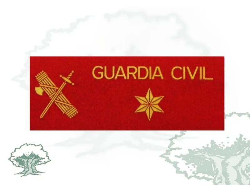 Galleta Alferez Guardia Civil Fieltro con Velcro